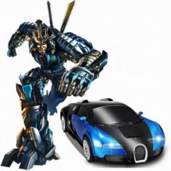 Bugatti Autobot - Transforming Robot Car (Blue)
