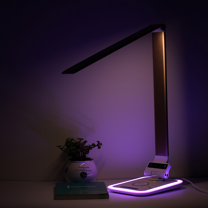 Adjustable RGB Desk Lamp/Wireless Charger